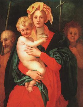雅各佈 達 蓬托爾莫 Madonna and Child with St